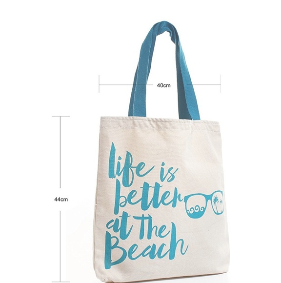 Life is Better at the Beach Canvas Tote - Picture 5 of 5